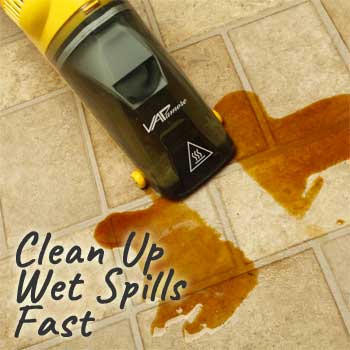 Clean Wet Spills Fast with the Vapamore Wet/Dry Vac with Heat Steamer