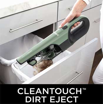 Handheld Vacuum with Touch-less Dirt Eject Feature